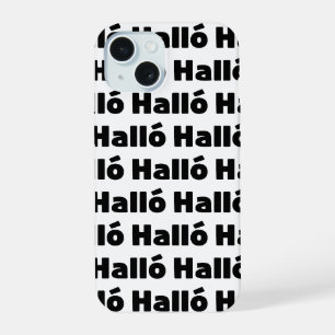 Icelandic Halló { Hello ) Íslenska Language iPhone 15 Case