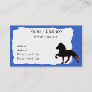Icelandic Horse Banner Profile Business Card