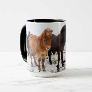 Icelandic Horse During Winter Iceland Mug
