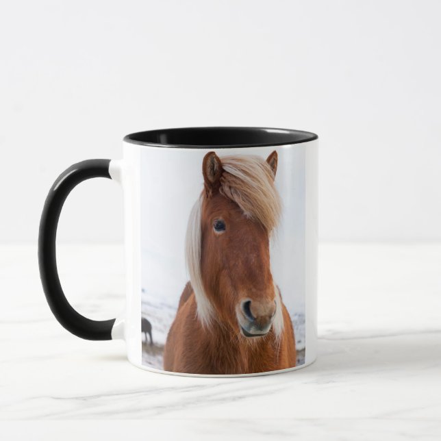 Icelandic Horse during winter Mug (Left)