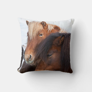 Icelandic Horse during winter on Iceland Cushion