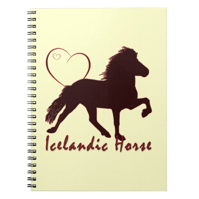 Icelandic Horse Hearts Notebook (Front)