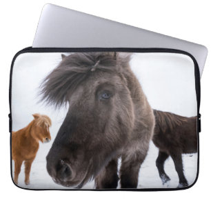 Icelandic Horse portrait, Iceland Laptop Sleeve