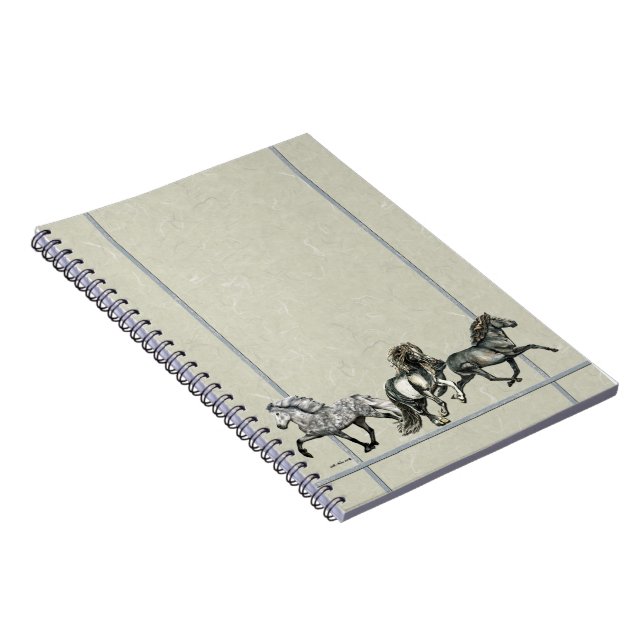 Icelandic Horses in Motion Notebook (Right Side)