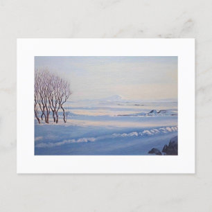 Icelandic landscape fine art card. holiday postcard