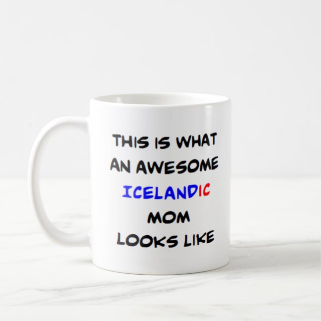 icelandic mum, awesome coffee mug (Left)