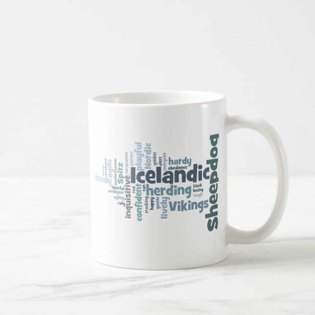 Icelandic Sheepdog Coffee Mug (Right)