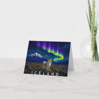 Icelandic Sheepdog Northern Lights Iceland Thank Y