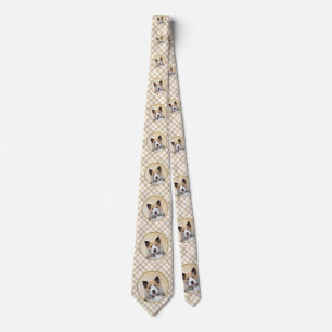 Icelandic Sheepdog Painting - Original Dog Art Tie