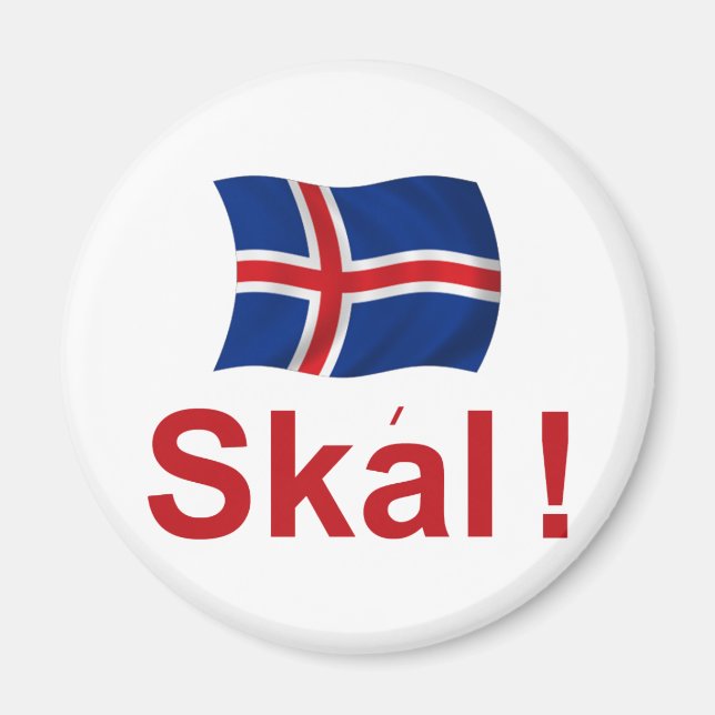 Icelandic Skal! (Cheers) Magnet (Front)