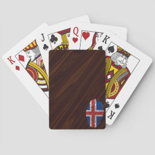 Icelandic touch fingerprint flag playing cards