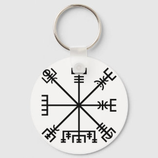 Icelandic Vegvisir Protection Staves Sigil Key Ring