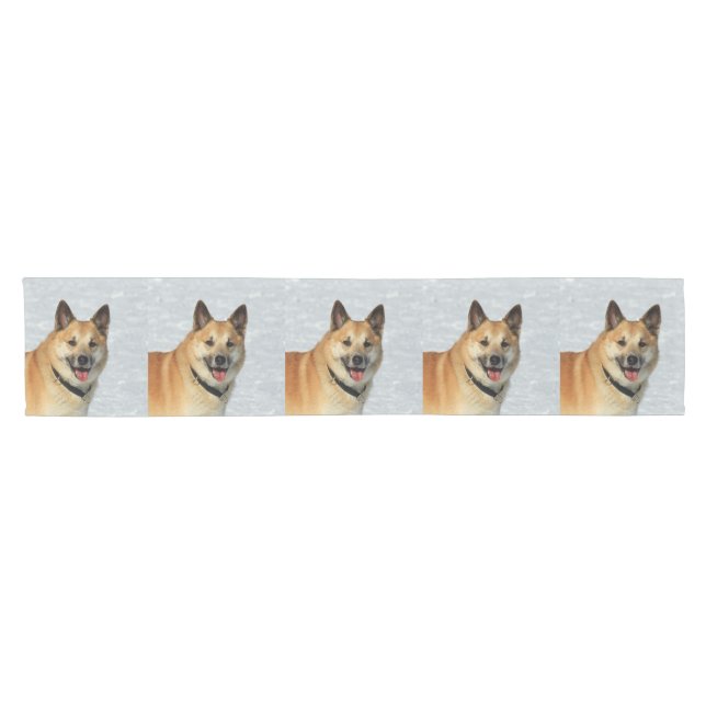 IcelandicSheepdog20150904 Short Table Runner (Horizontal)
