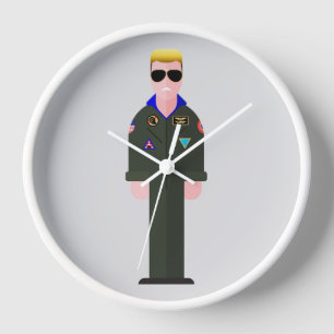 Iceman - 80s Movie Icon Wall Clock