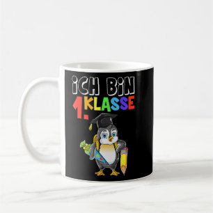 Ich Bin 1 Class Penguin First Day At School Boys F Coffee Mug