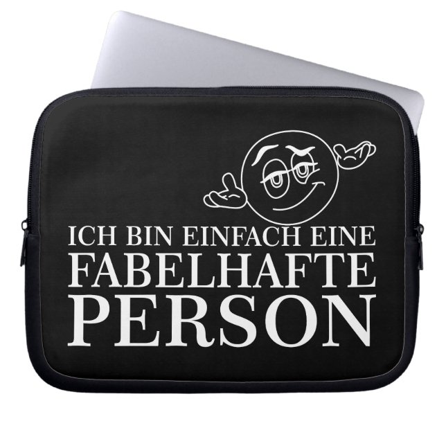 Ich bin einfach eine fabelhafte Person! Laptop Sleeve (Front)