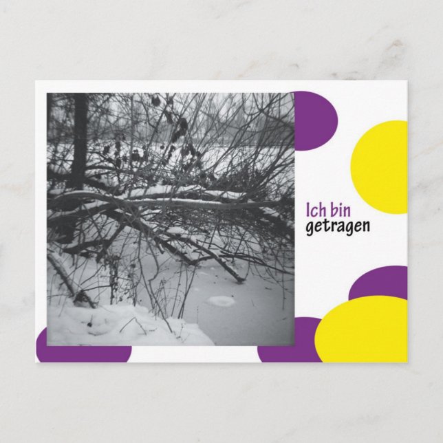 ich bin getragen postcard (Front)