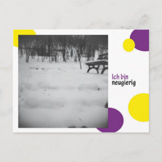 ich bin neugierig postcard
