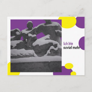 ich bin soviel mehr postcard