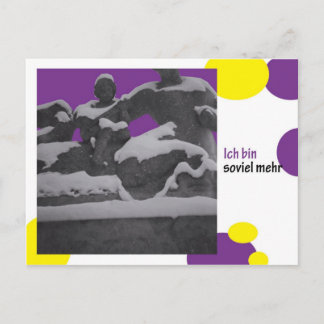 ich bin soviel mehr postcard