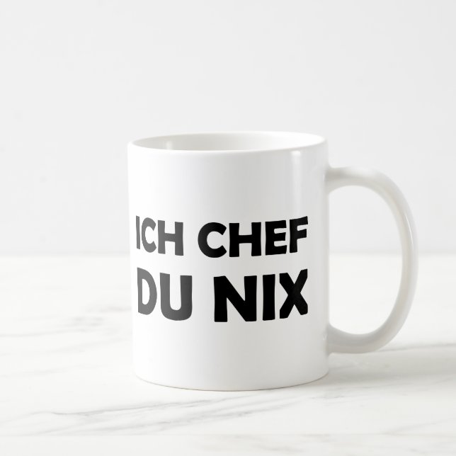 Ich Chef du nix black icon Coffee Mug (Right)