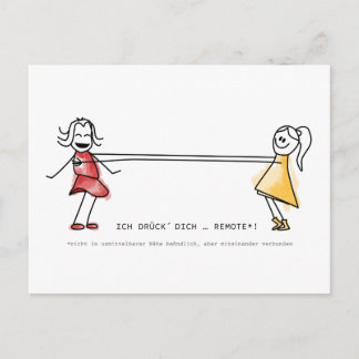 Ich drück´ Dich … remote! Postcard