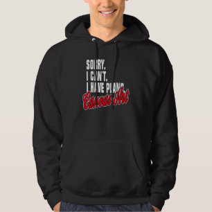 Ich Habe Pläne Canvas Sayings Statement Outfit Hoodie
