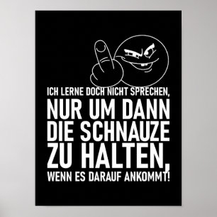 ICH LERNE DOCH NICHT SPRECHEN POSTER