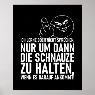 ICH LERNE DOCH NICHT SPRECHEN POSTER