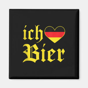 Ich Liebe Bier Funny German I Love Beer Tank Top Magnet