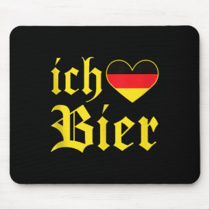 Ich Liebe Bier Funny German I Love Beer Tank Top  Mouse Pad