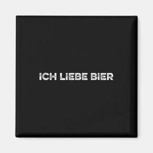 Ich Liebe Bier I Love Beer Funny Beer Festival Magnet