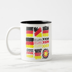 Ich Liebe Deutschland - i love germany Two-Tone Coffee Mug
