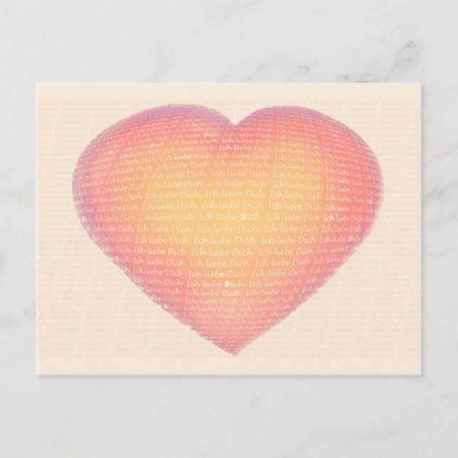 Ich liebe Dich Postcard (Front)