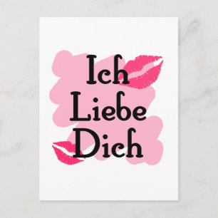 ich liebe dich postcard
