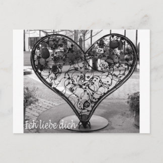 Ich liebe dich postcard