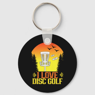 Ich Liebe Disc Golf Disc Golf Disc Golfer Sport Di Key Ring