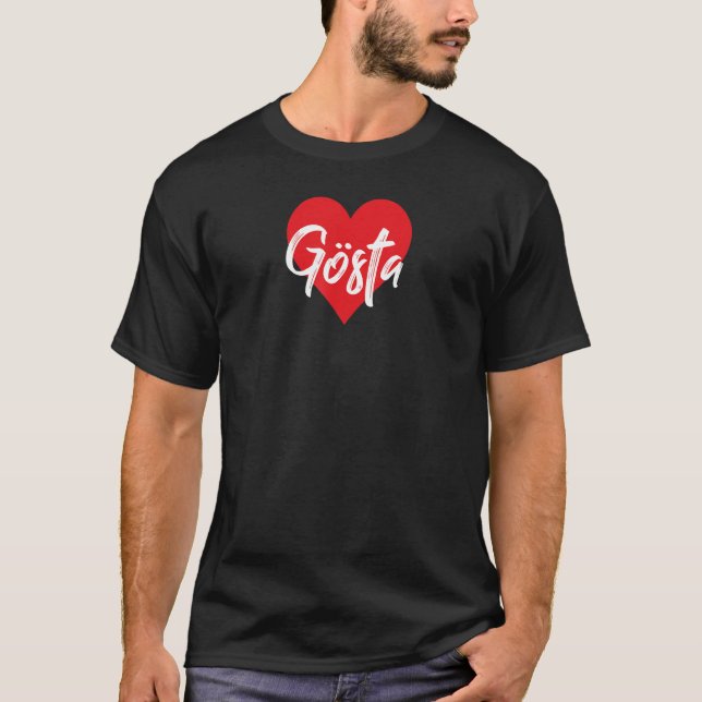 Ich Liebe Gösta Vorname  Liebe Herz T-Shirt (Front)