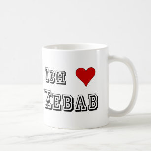 Ich Liebe Kebab I love kebab Deutsche German Coffee Mug