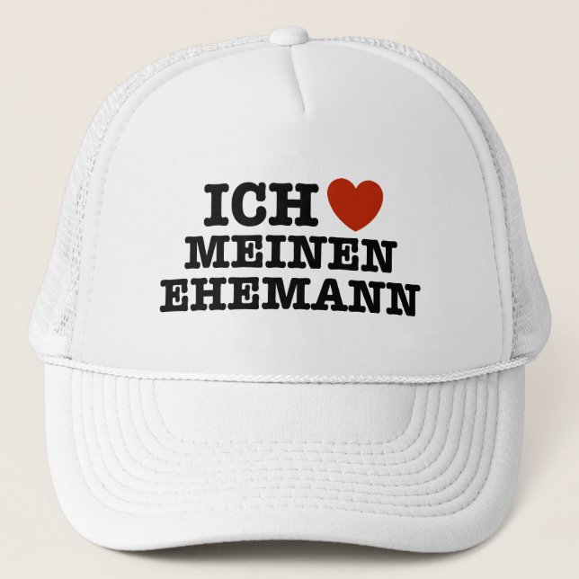 Ich Liebe Meinen Ehemann Trucker Hat (Front)