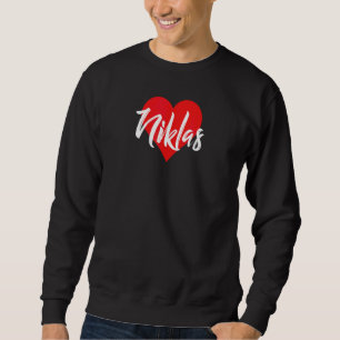 Ich Liebe Niklas Vorname Liebe Herz Sweatshirt