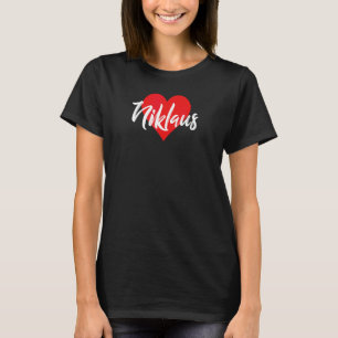 Ich Liebe Niklaus Vorname Liebe Herz T-Shirt