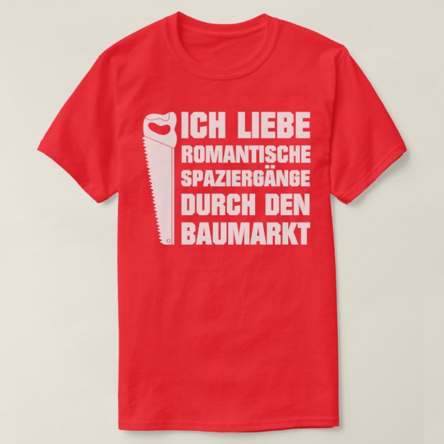 Ich Liebe Romantische Spaziergnge im Baumarkt Heim T-Shirt (Design Front)