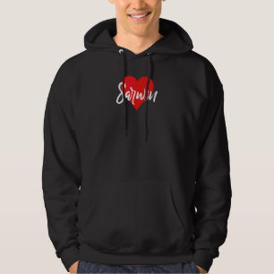 Ich Liebe Sarwin Vorname Liebe Herz Hoodie