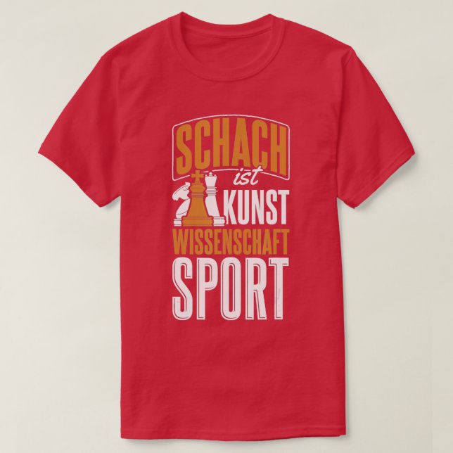 Ich Tenke After Chess Player Chessboard Chess T-Shirt (Design Front)