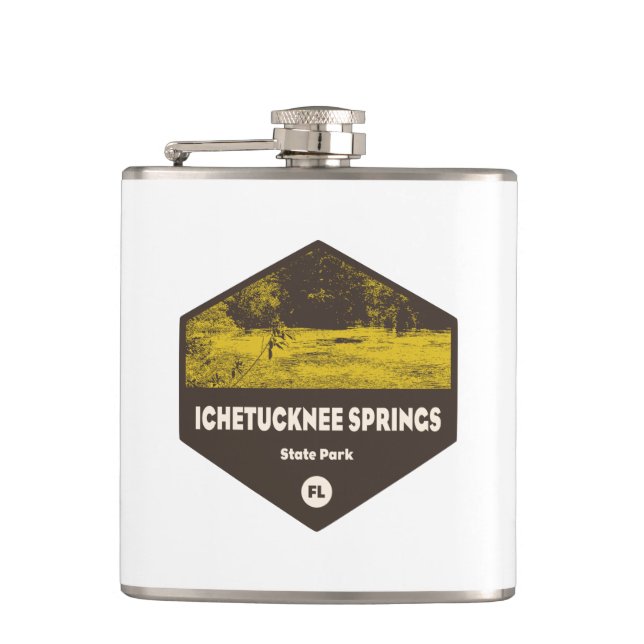 Ichetucknee Springs State Park Florida Hip Flask (Front)