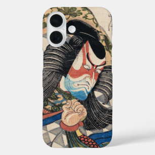 Ichikawa Danjuro kabuki samurai warrior tattoo art iPhone 16 Case