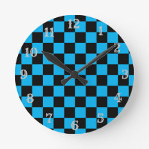 "Ichimatsu" Chequered Japanese pattern Clock