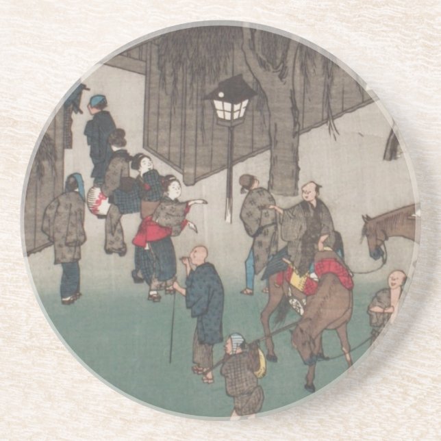 Ichiryusai Hiroshige Coaster (Front)