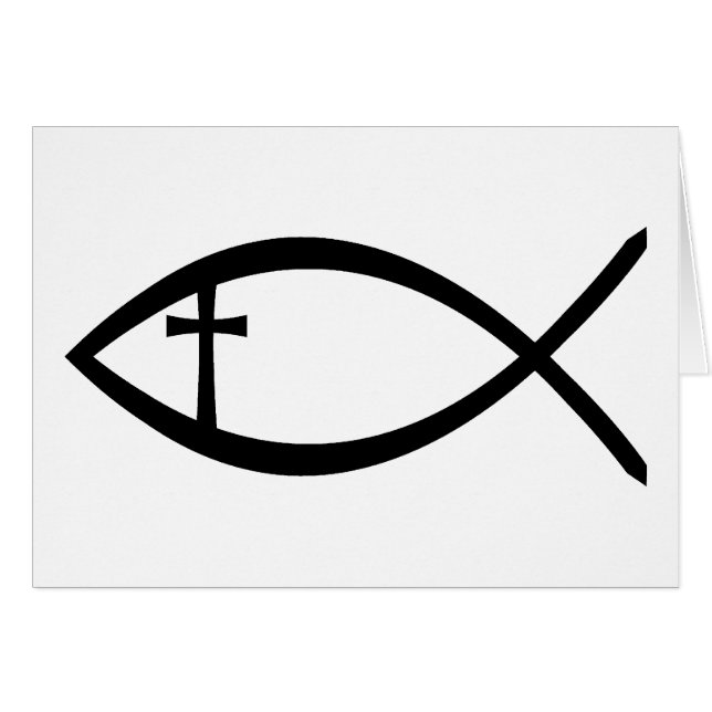 Ichthus Christian Fish (Front Horizontal)